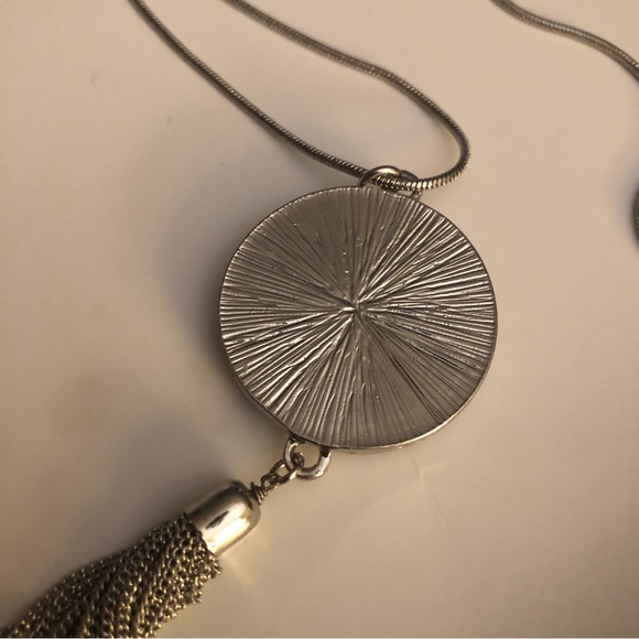 3/$20 Laura Silver and Turquoise Long Necklace NWT - Picture 7 of 13